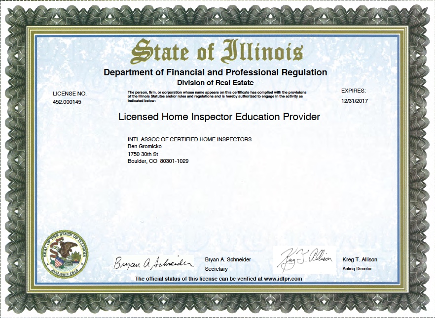 How to Become a Certified Home Inspector in Illinois InterNACHI